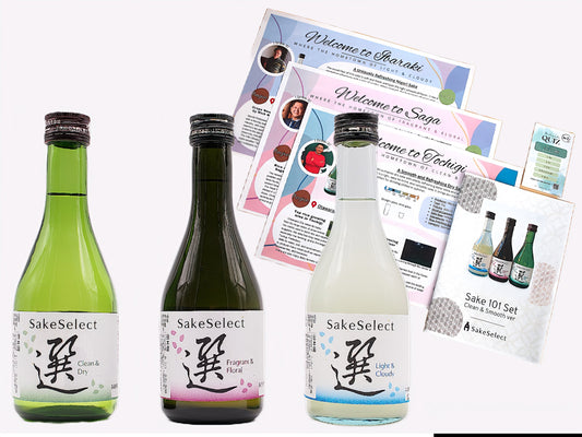 【Drink and Learn -Starter Edition】Sake 101 -Clean & Smooth Set-